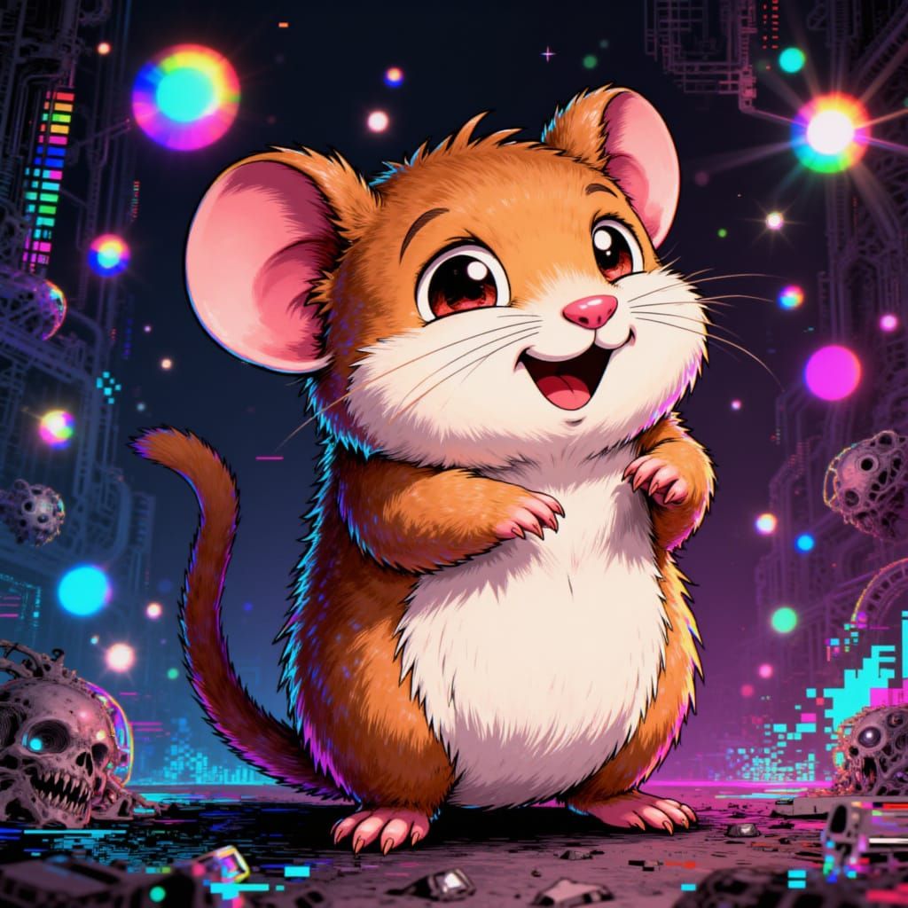 Hamster in the Unique Xcore Artistic Style