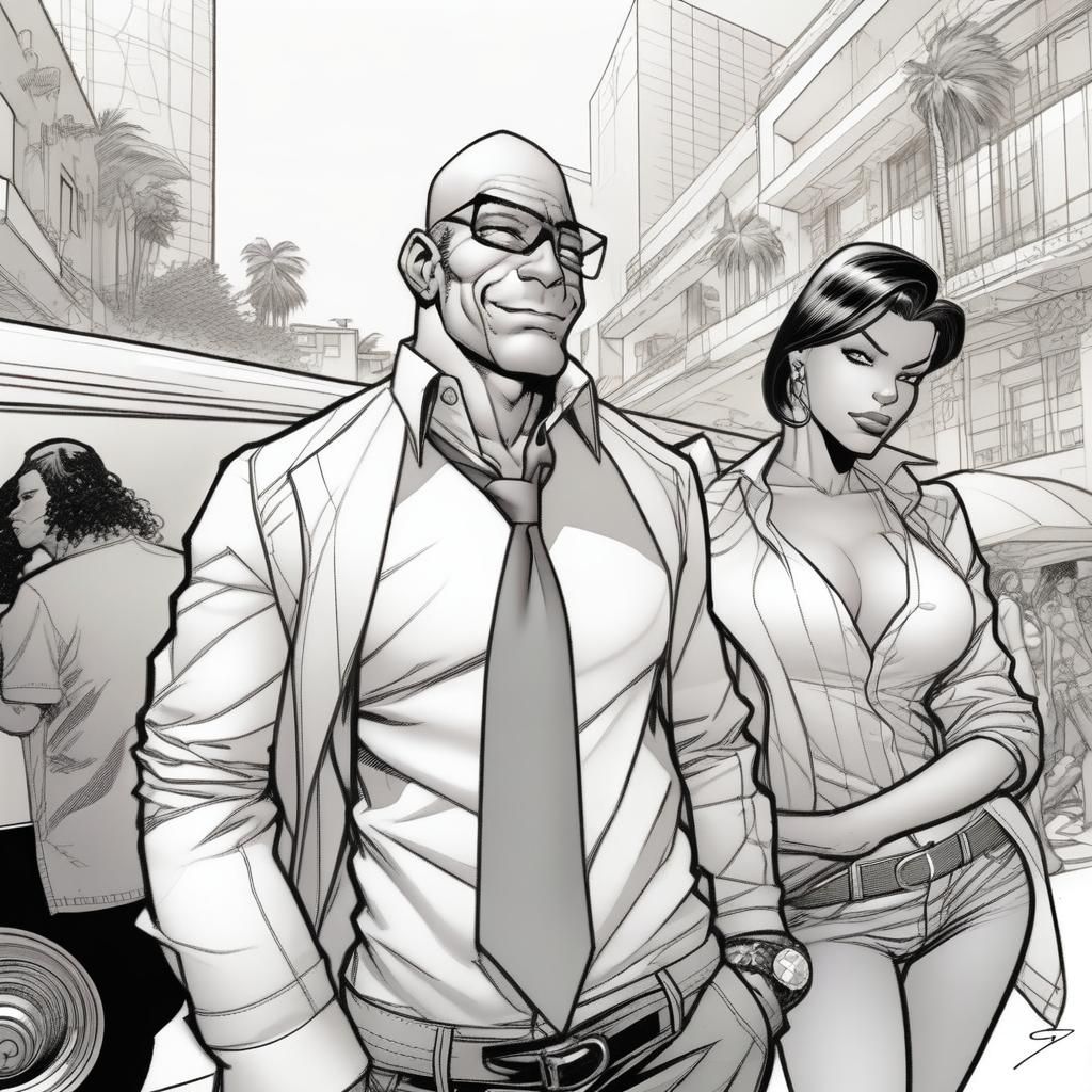 Dynamic Comic Art in Humberto Ramos Style