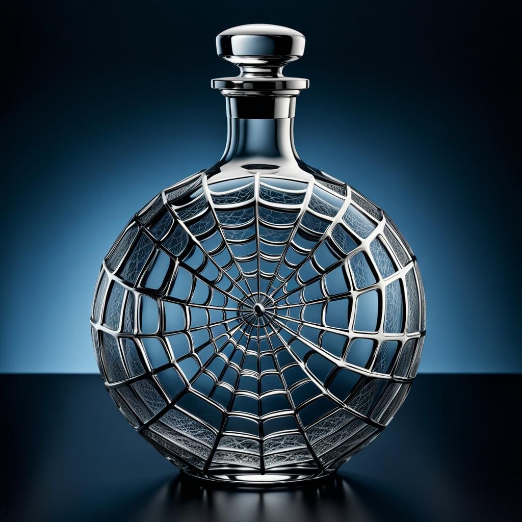 Baccarat Spider's Web Decanter
