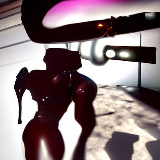 Cyberpunk Cyborg Prostitute: 3D Artstation Masterpiece