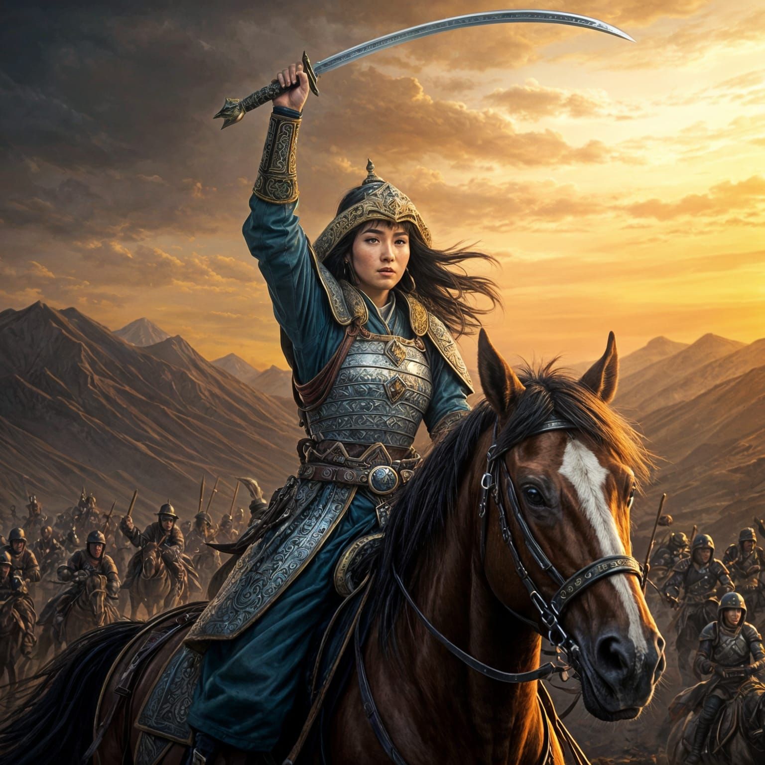 Mongolian Warrior Princess Rides into Battle