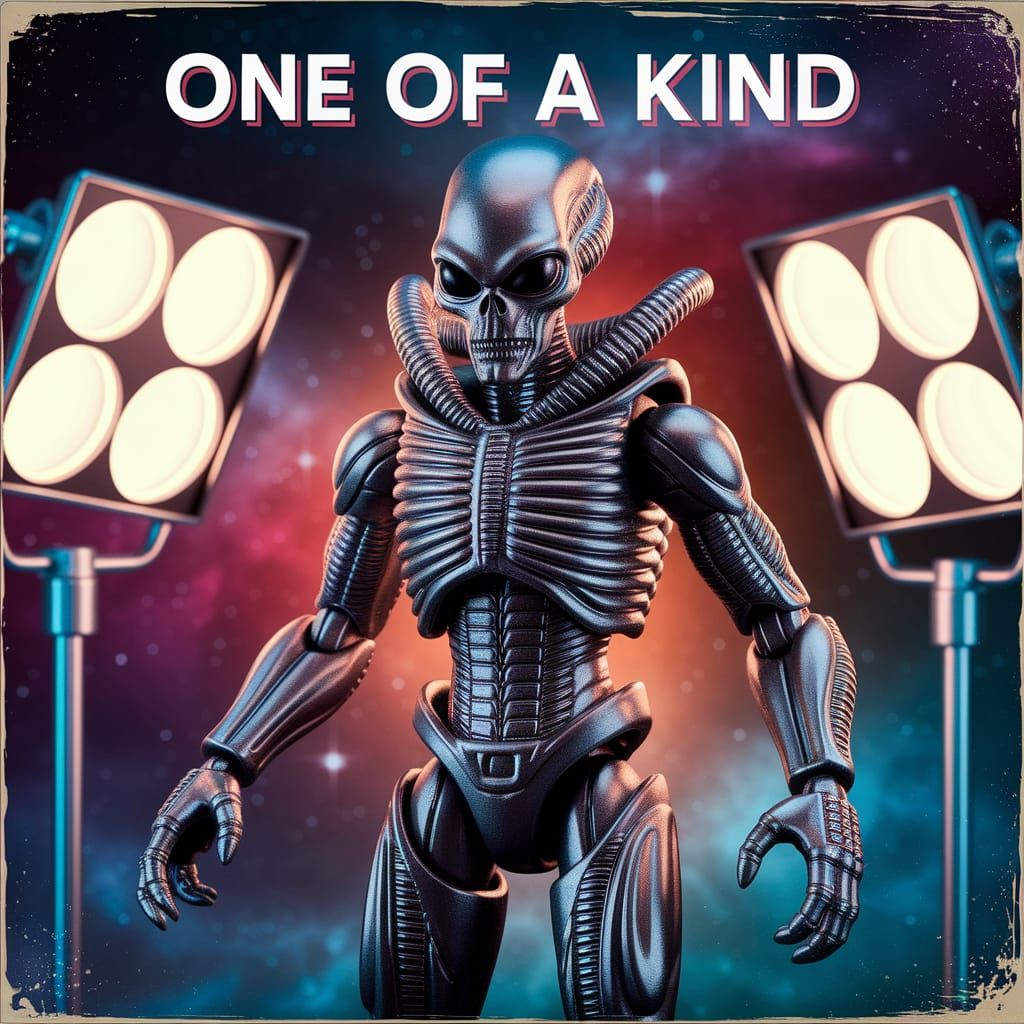 Vintage Sci-Fi Action Figure Box Art