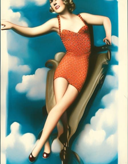 1930's style pin up girl,