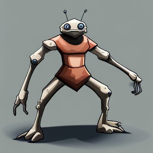 Insectoid Alien Creature Design with Extra Limbs