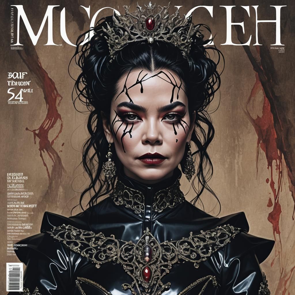 Bjork as Lady Macbeth Magazine Cover Art
