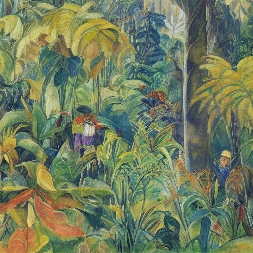 Fantasy Rainforest Scene: Saryan and Snyders Style