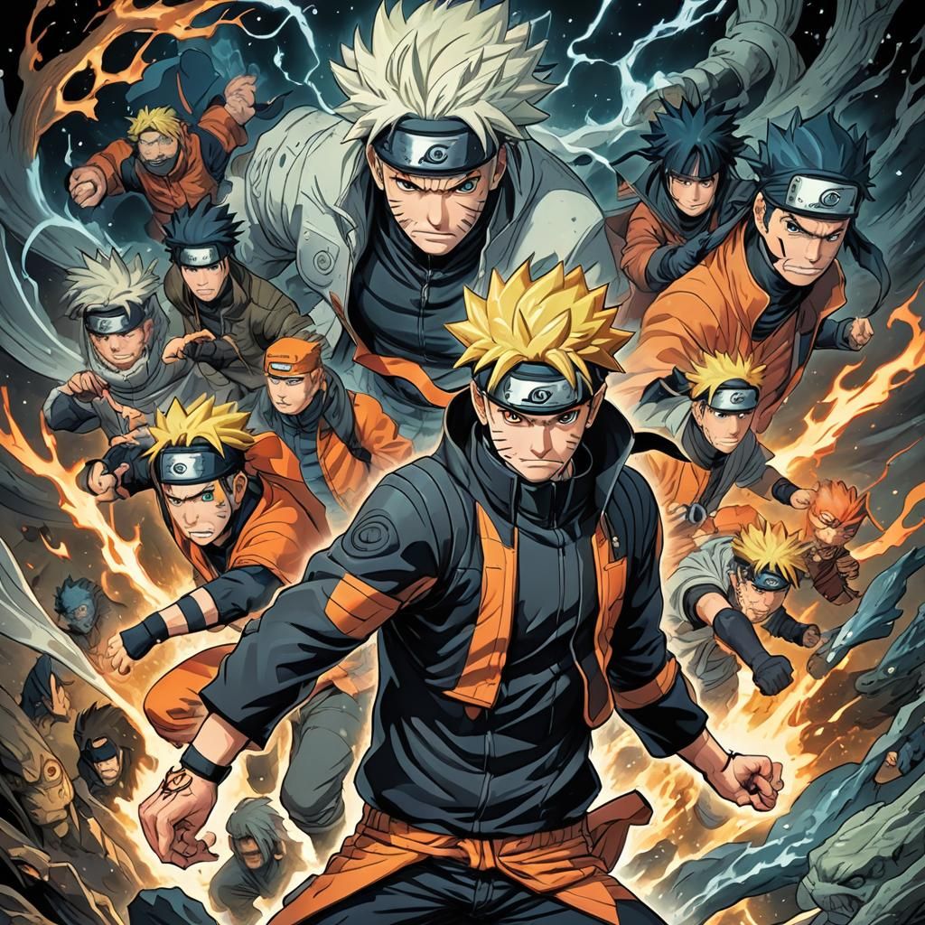 Naruto in Comic Book Art Style