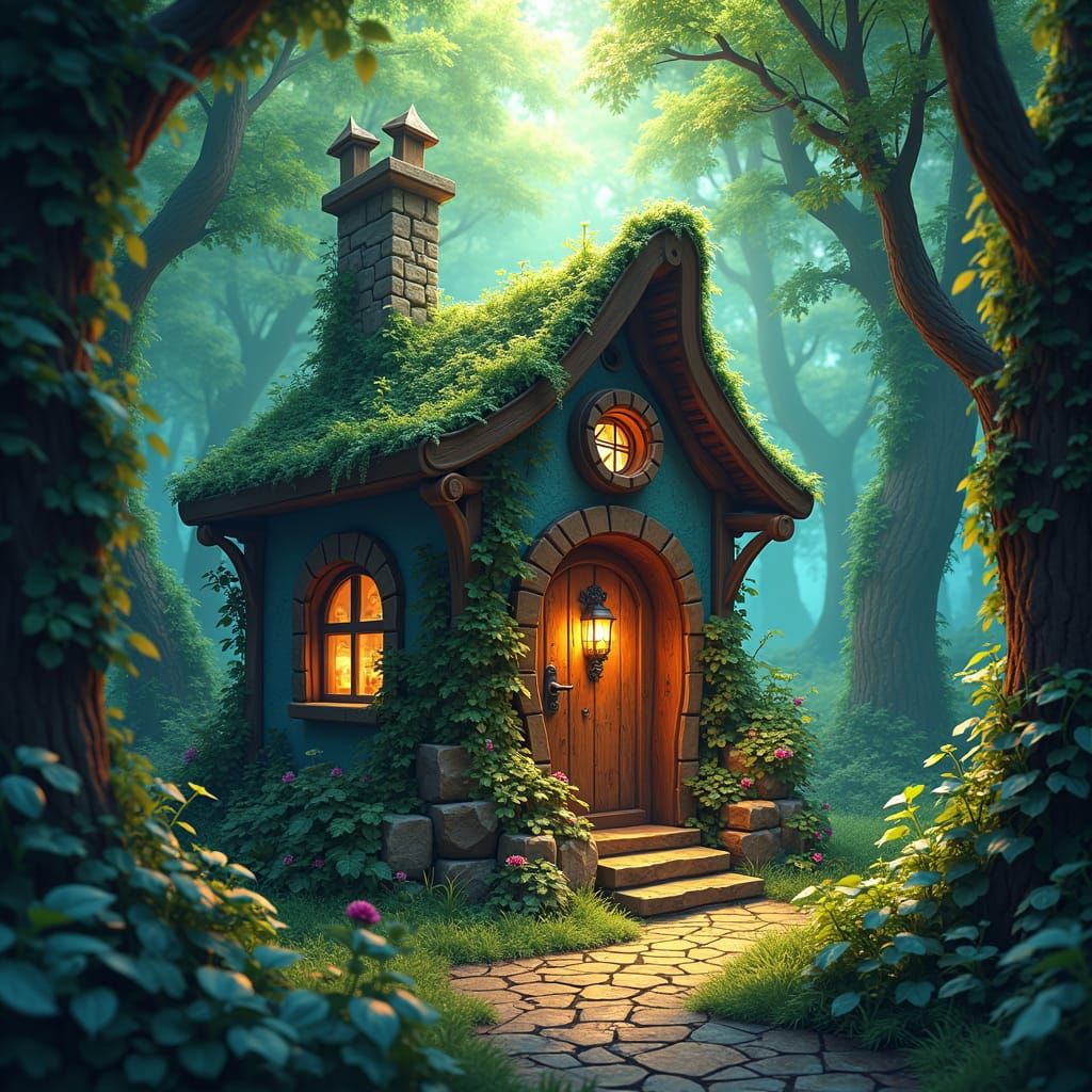 Enchanted Apothecary in Mystical Forest