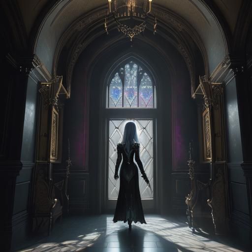 Gothic Castle Entryway in Ultra Realistic Style