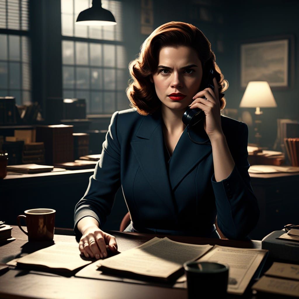 Mysterious Woman in Shadow: A Film Noir Scene