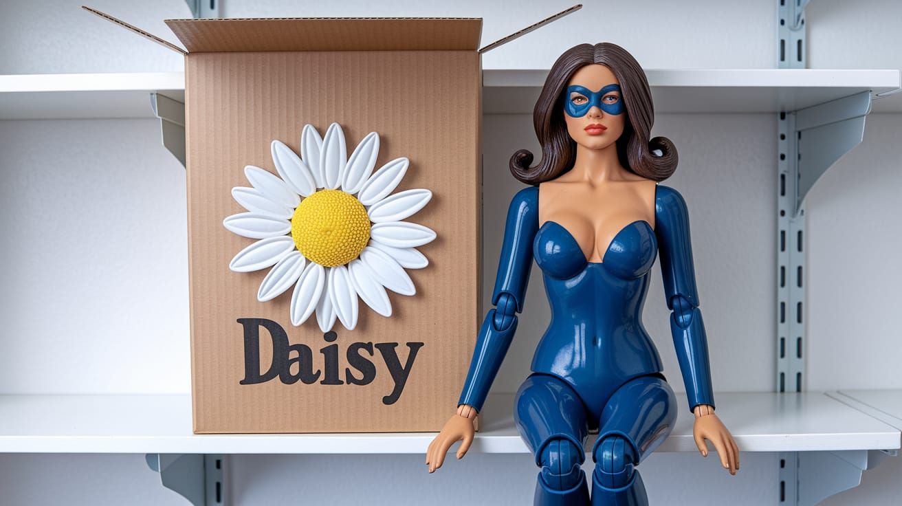 Ultra Realistic Female Action Figure in Latex Suit