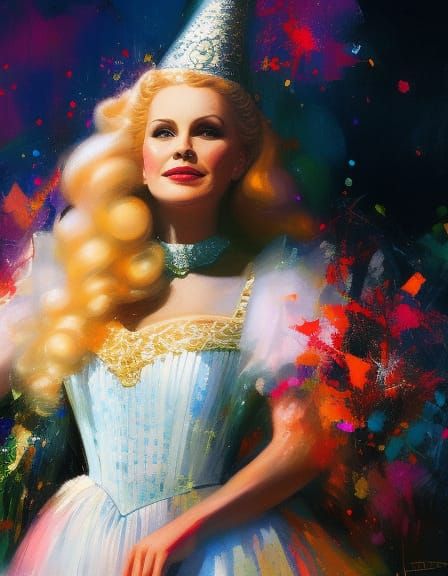 Glinda Portrait in Graffiti Art Style