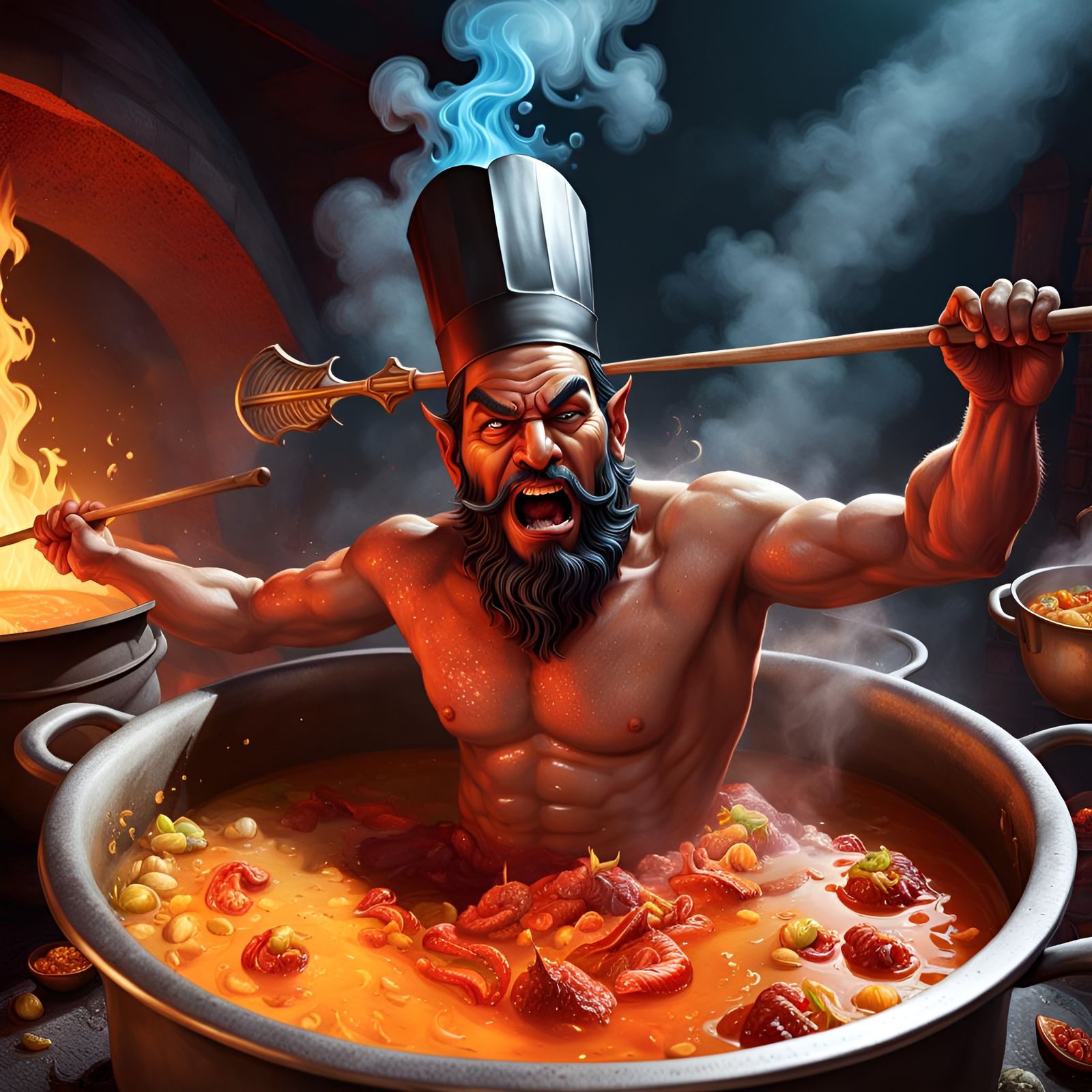 Hellish Spa Day: Devil Chef's Boiling Bath