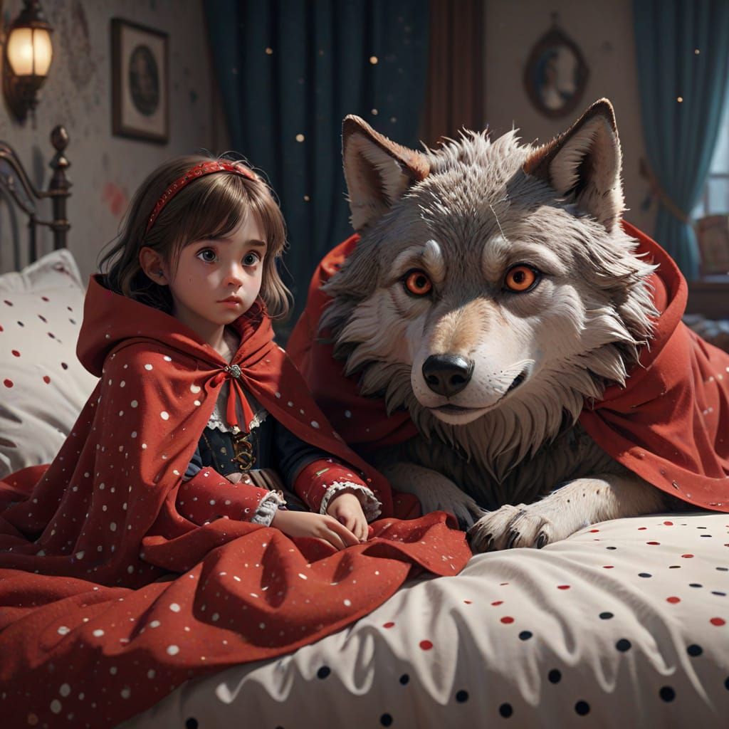 Big Bad Wolf and Little Girl, Anime Style
