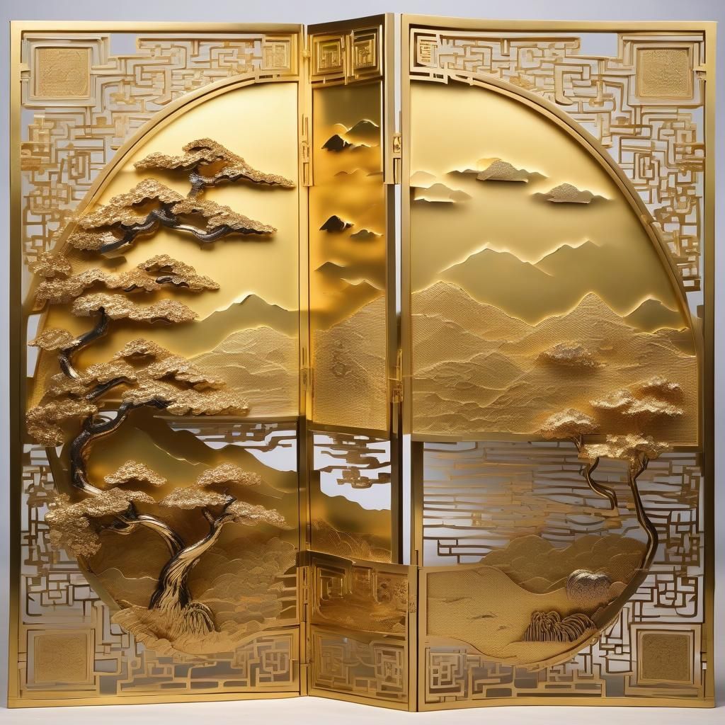 Chinese style folding screen (1)
