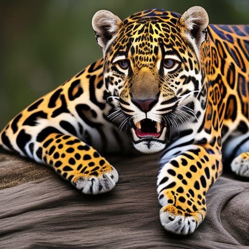 Poached Jaguar: A Photorealistic, Hyperdetailed Image