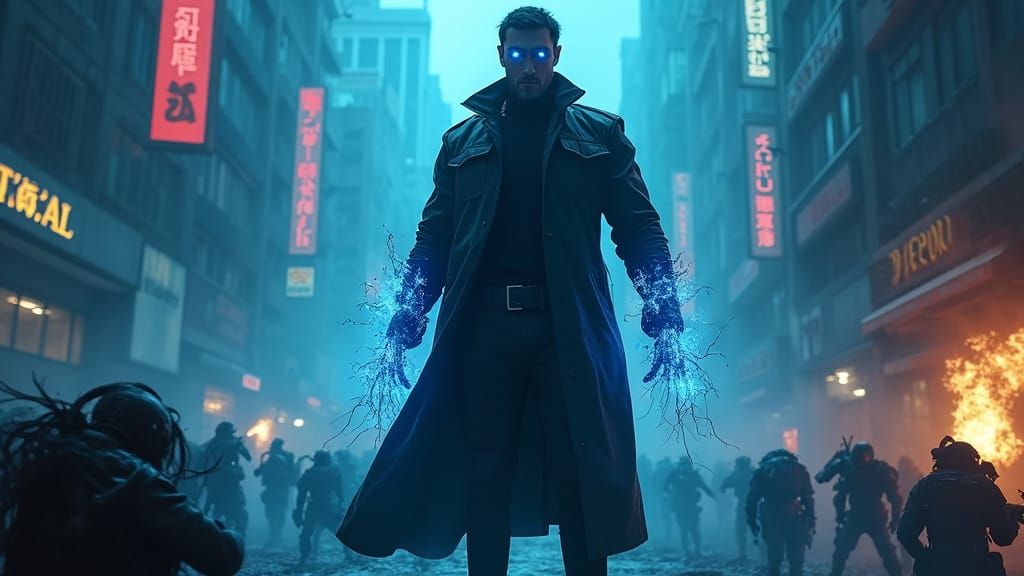 Cyberpunk Antihero Emerges from Dystopian Chaos