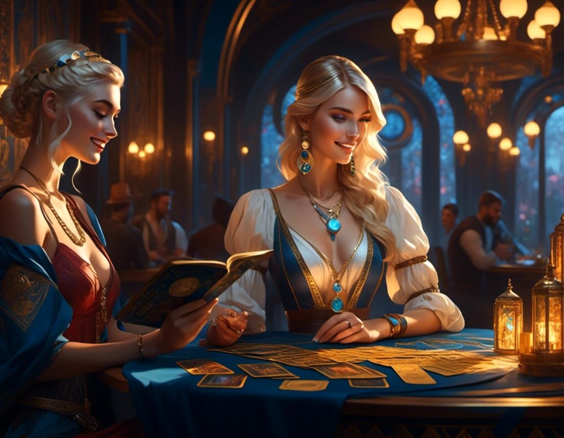 Not wanting to miss out on the days challenge Julie tries a tarot reading for a friend