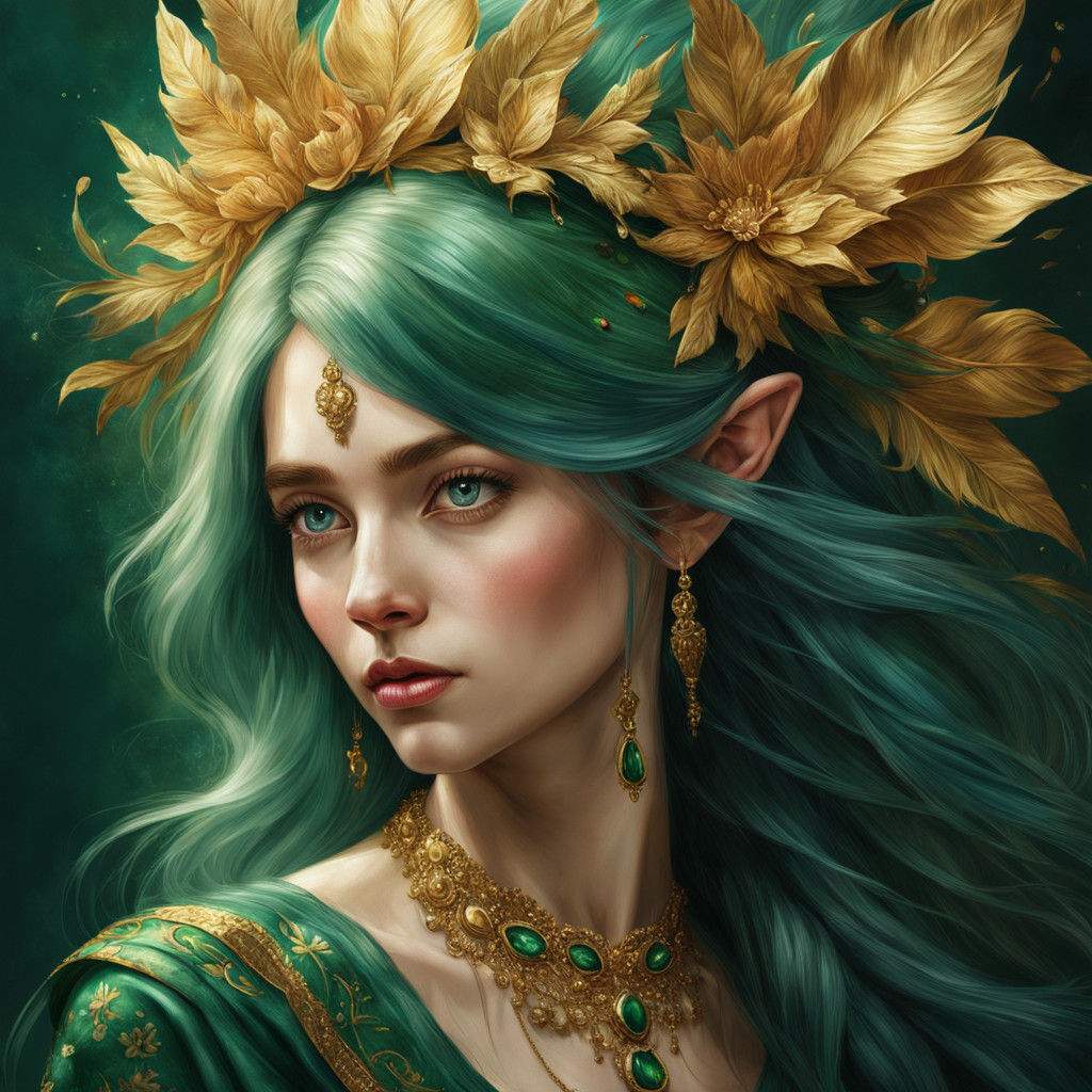 Elegant Elven Artist in Softbox Lighting