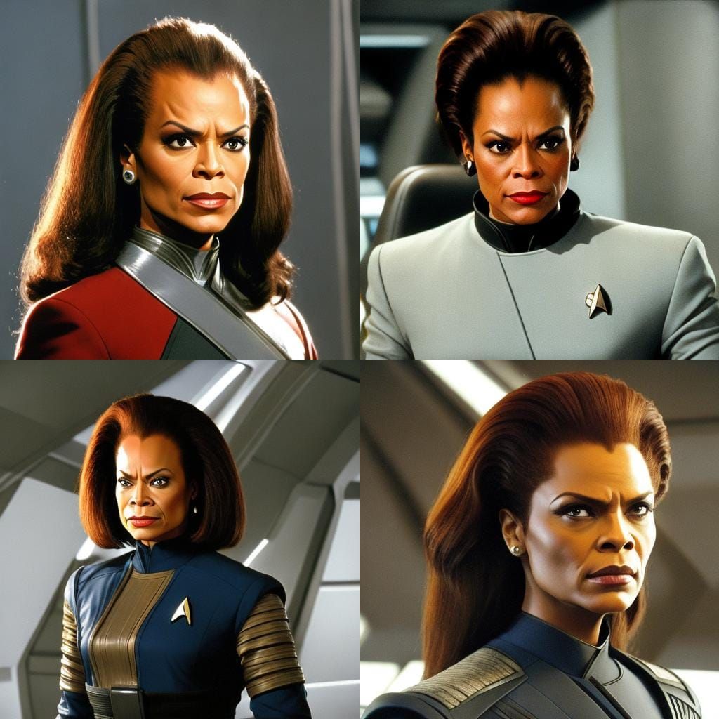 Star Trek Part-Klingon-Mostly-Human Female Crew Member <lora:Klingon DS8 Reddux:0.7>