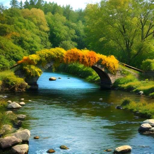 Simple AI Image of a Bridge