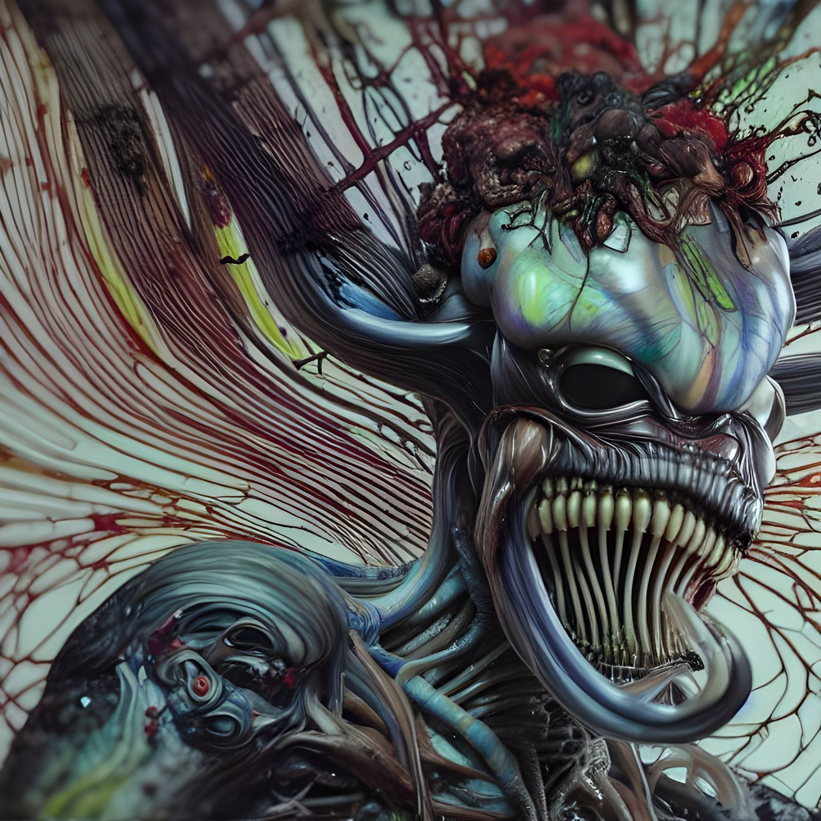 Xenomorphic Habitat: Birds Nest on Alien Creature