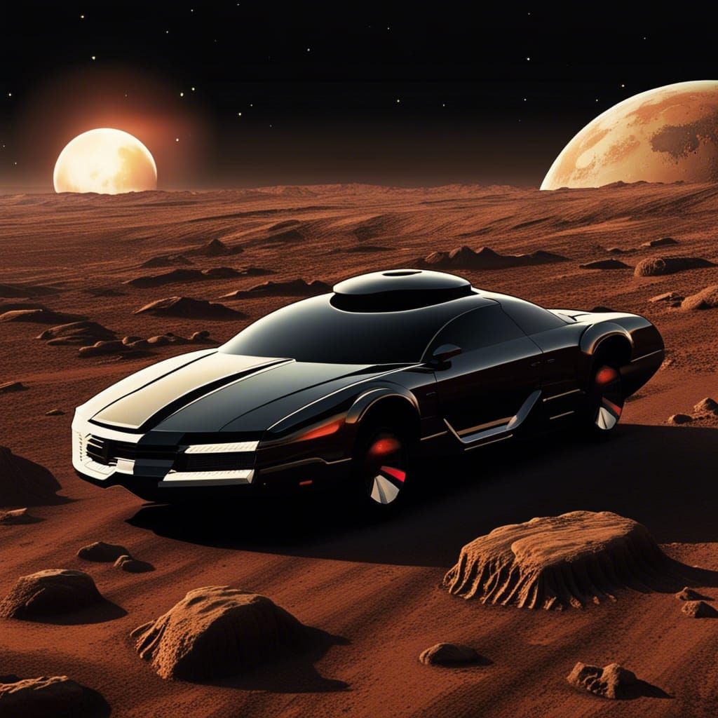 Knight Rider Car on Saturn's Moon Titan