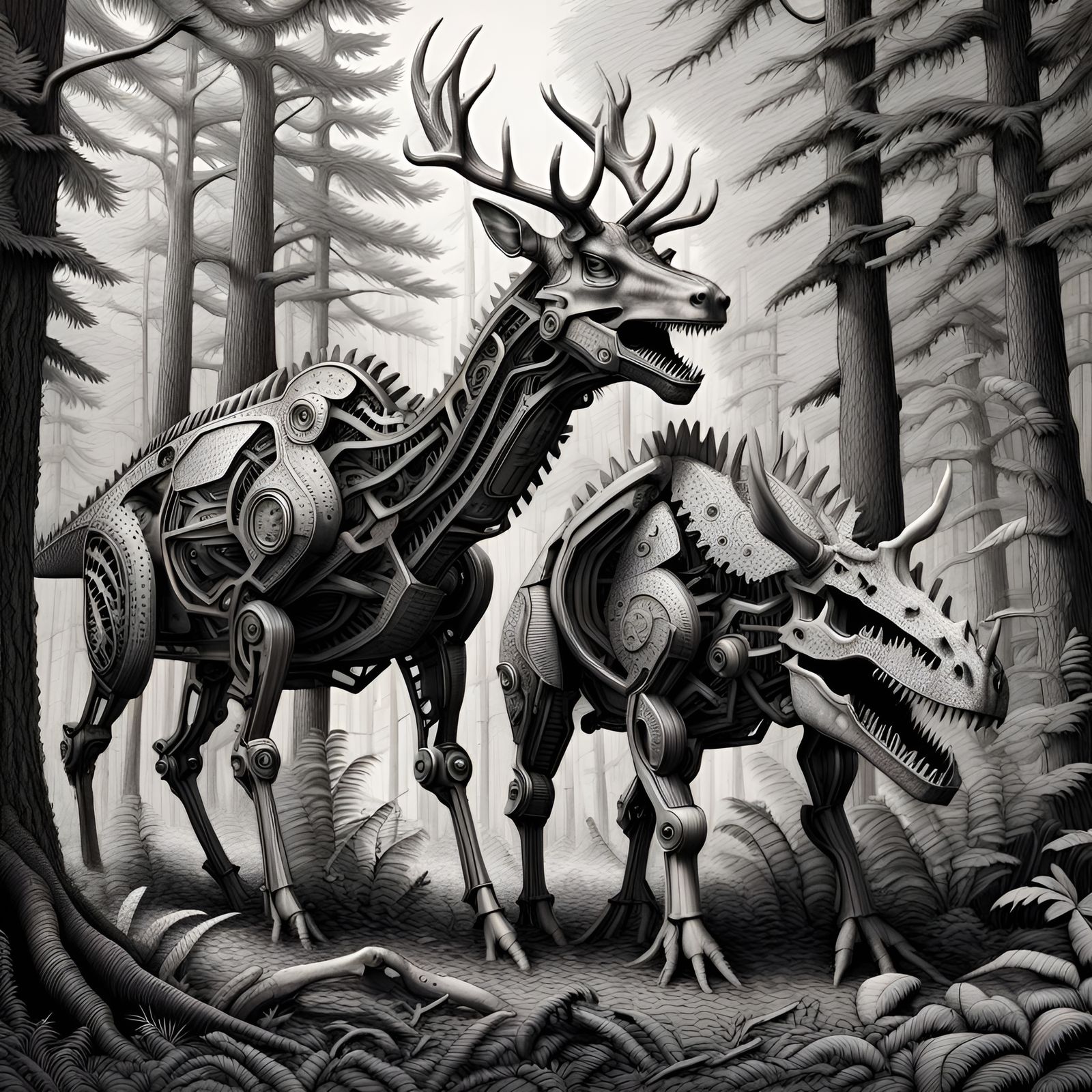 My Forest Nightmare Drawing