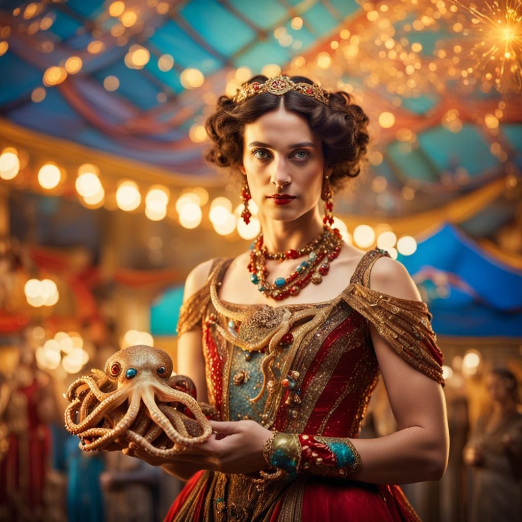 Greek Woman at Carnival: Historical Fiction Portrait