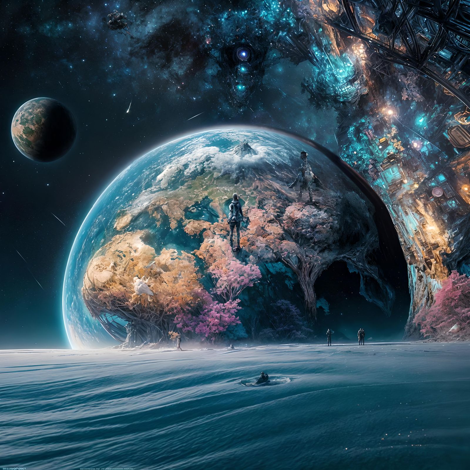 Cosmic Earth: A Maximalist Photoillustration