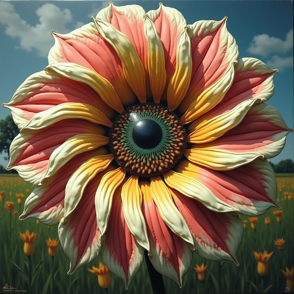 Chimaera of Figures in a Surreal Landscape