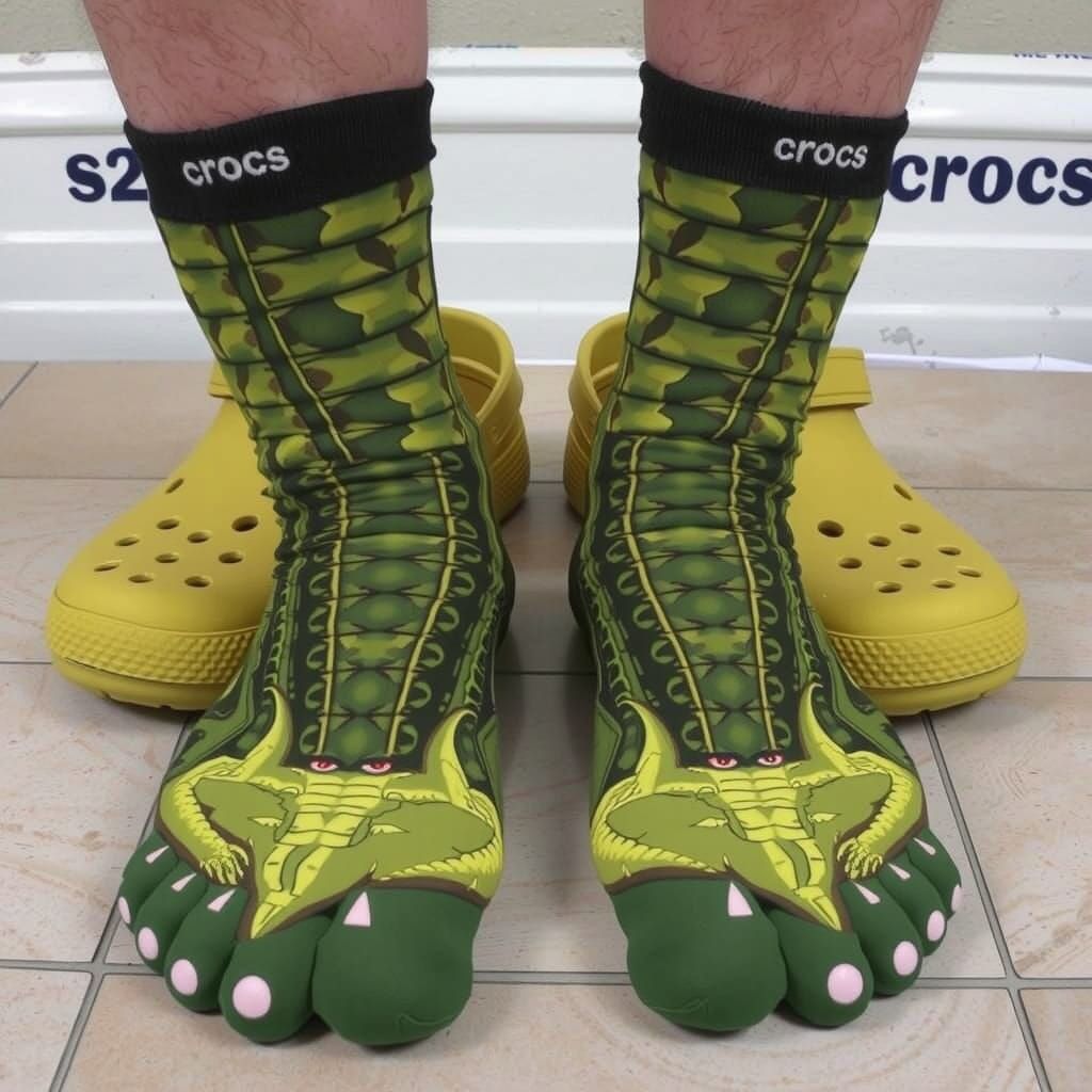 Croc Socks - to go with Crocs shoes naturally