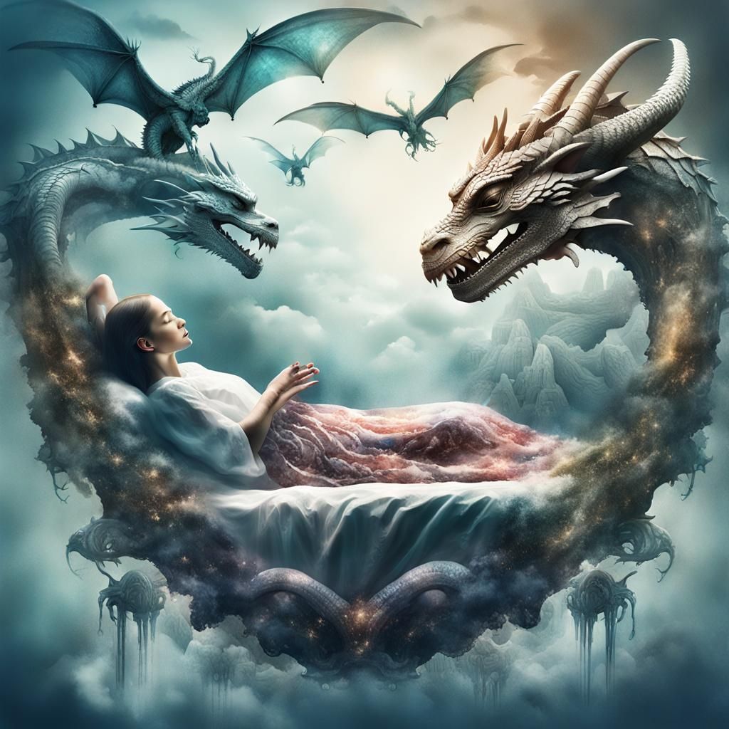 Double Exposure Dreamworld: Dragons and Fairies