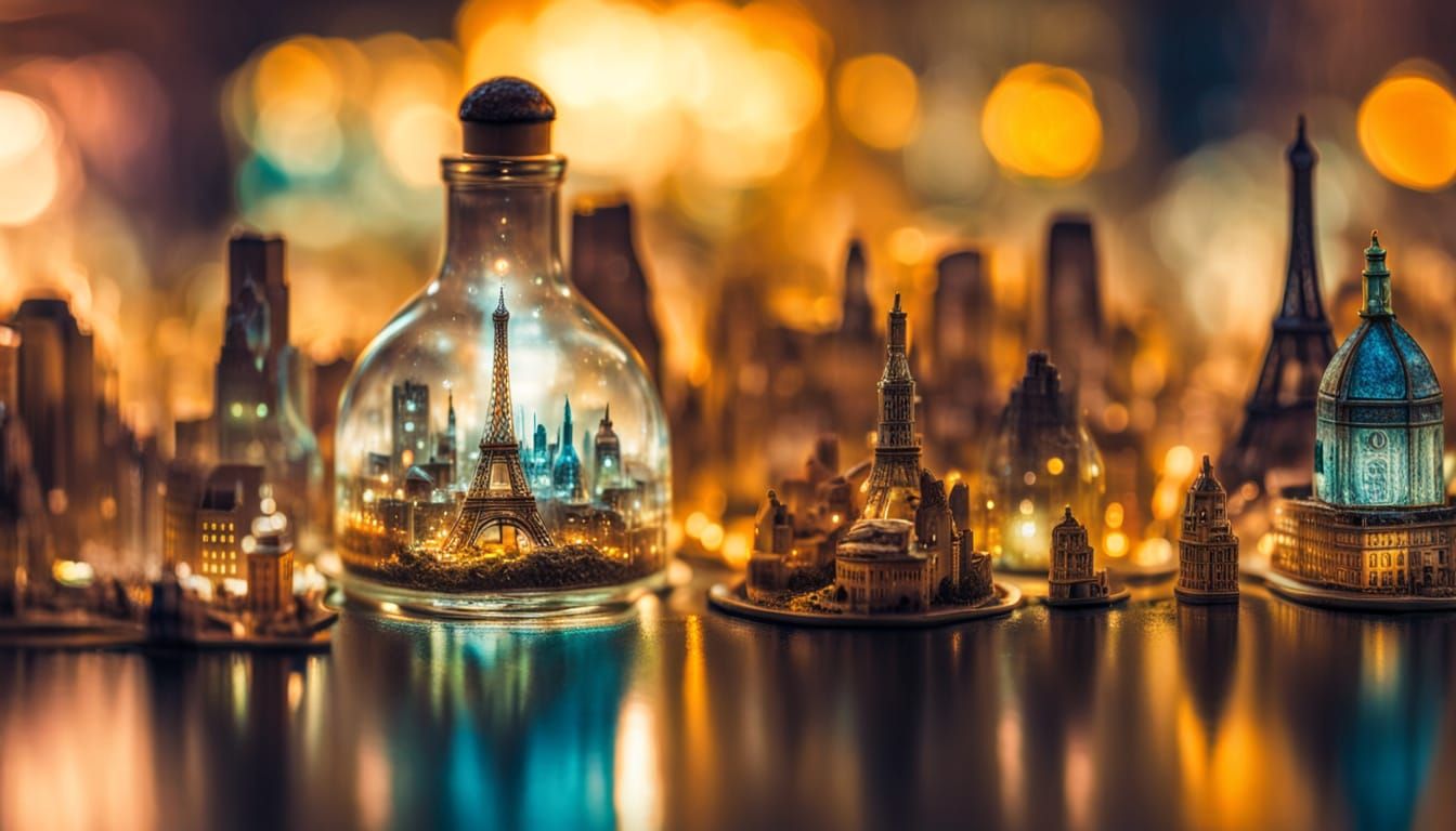 Paris in a Bottle: Surreal Macro Photography
