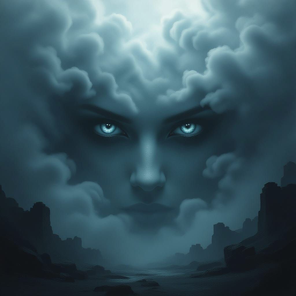 Mysterious Luminous Eyes Emerge From Dark Fog