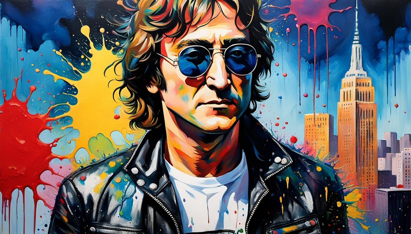 John Lennon Pop Art in New York City