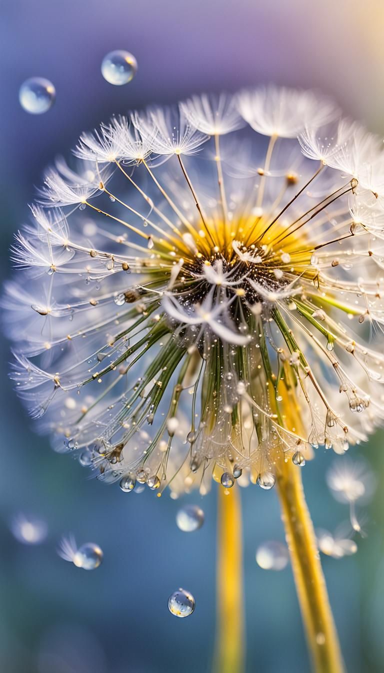 Dreamy Dandelion Bloom in Pastel Hues