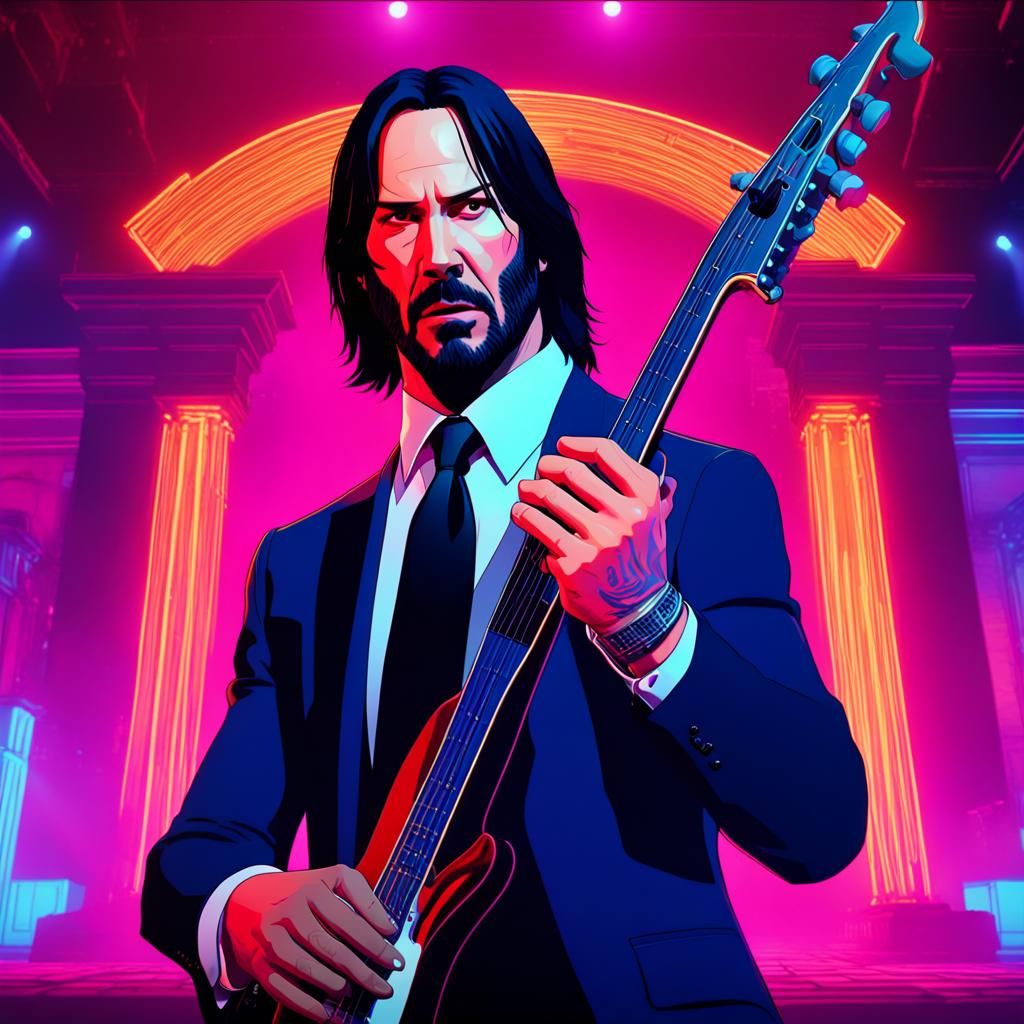 John Wick Rocks Out in an 80's Band