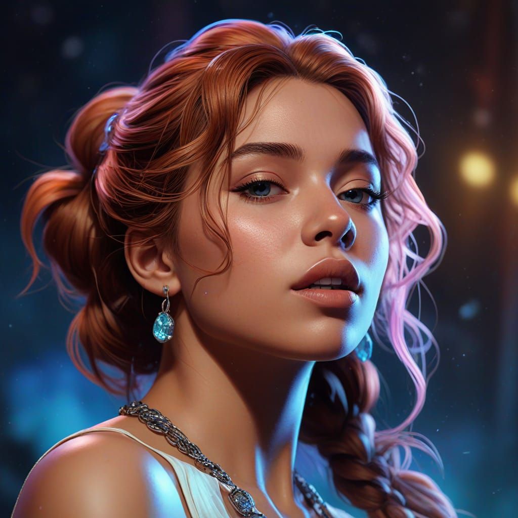 Ice Spice Portrait in Bestselling Artist Style