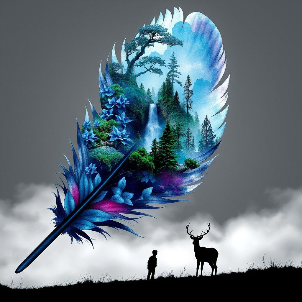 Nature and Dark Fantasy in 3D Render