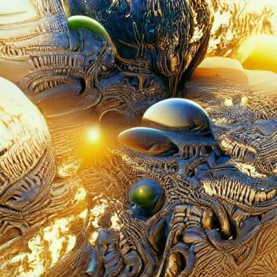 Alien Paradise: A 3D Rendered Civilization
