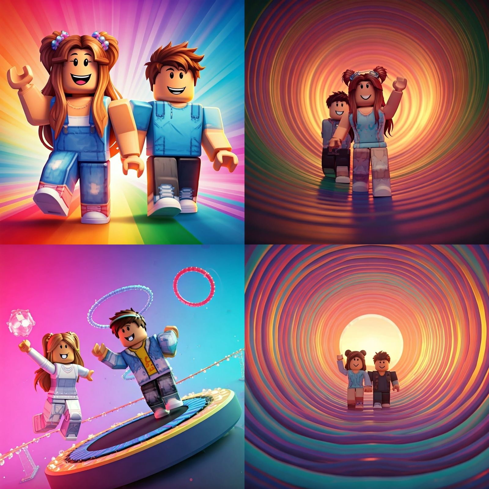 Vibrant Obstacle Course Adventure in Colorful 3D