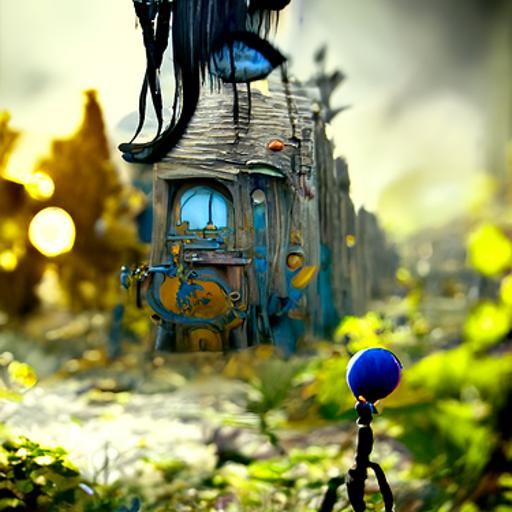 Coraline Detailed Matte Painting in Deep Color