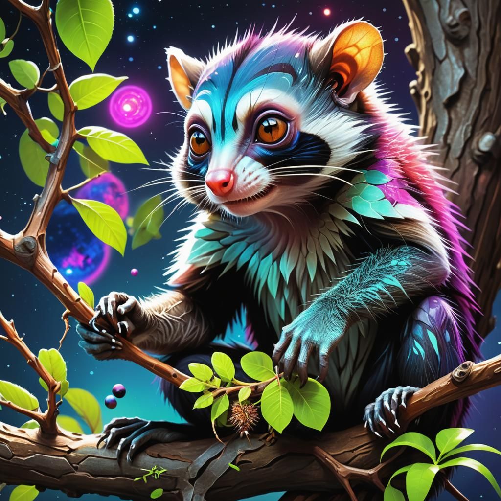 Exoplanet Creature: Alternate Evolution in Vibrant Colors