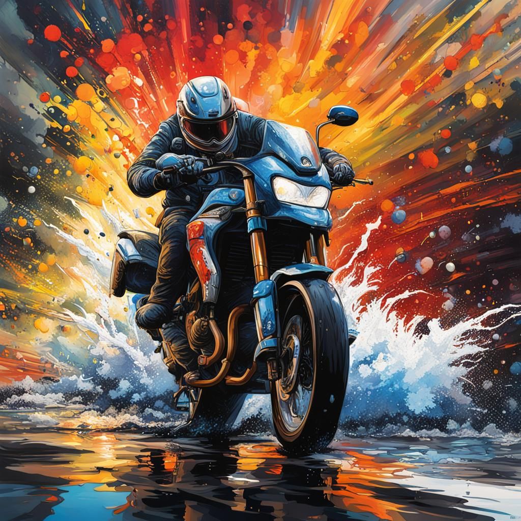 Hyperrealistic Scene Within a Scene: Splash Art