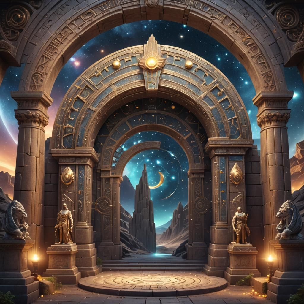 Magical Astral Stargate Portal to Cosmos