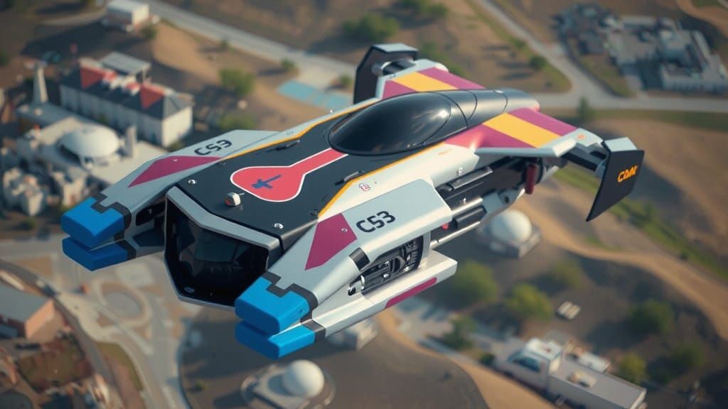 cyber tech sport hover-speeder