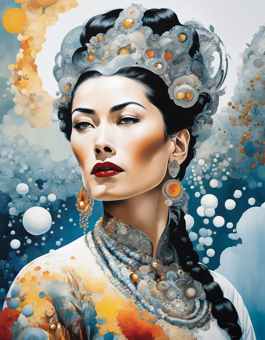 Embracing vibrant chaos with regal elegance and energy