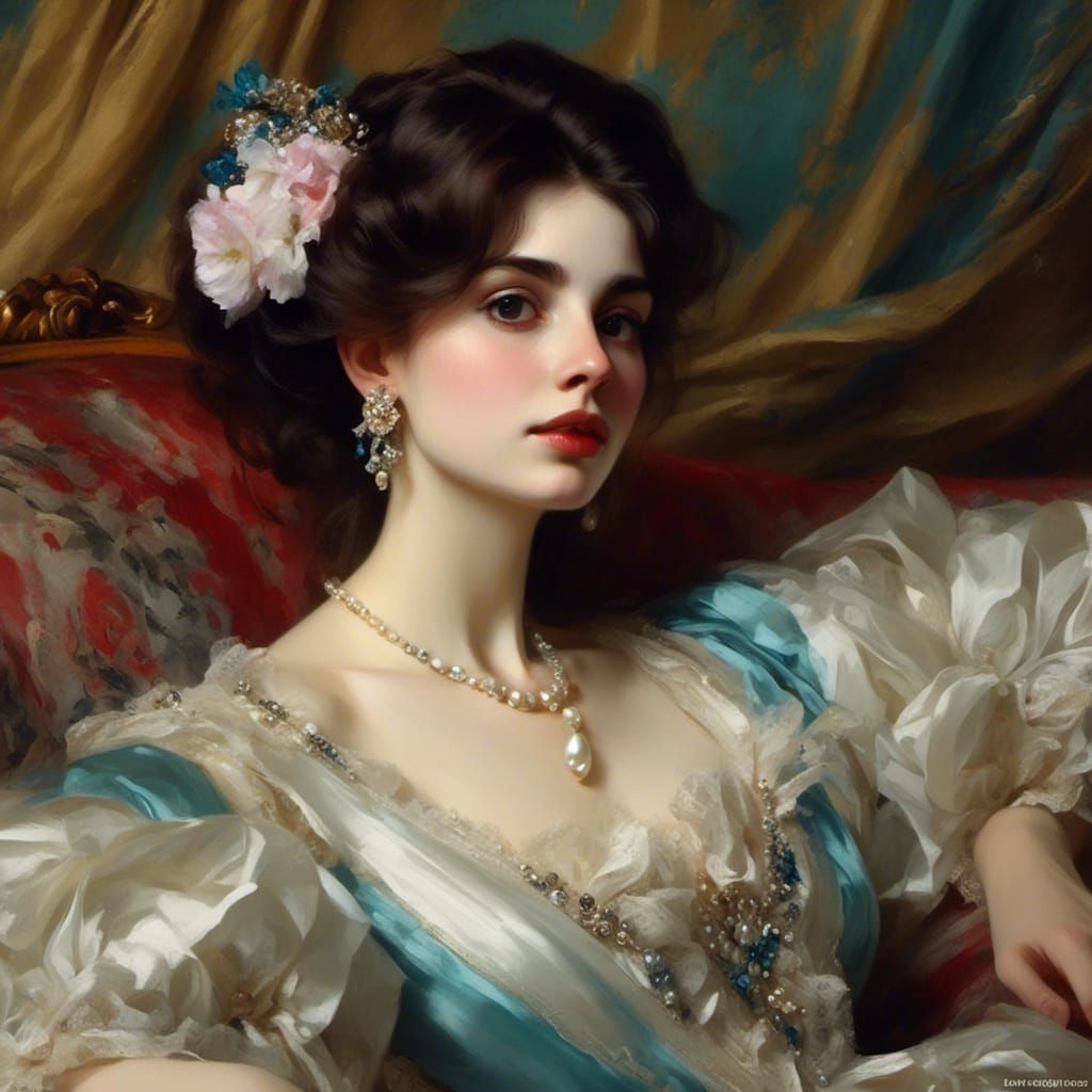 Elegant Portrait Inspired by John Singer Sargent