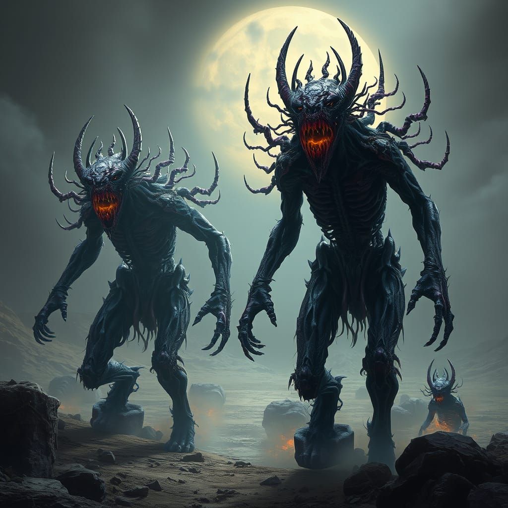 Beasts of Oblivion in Dark Fantasy Style